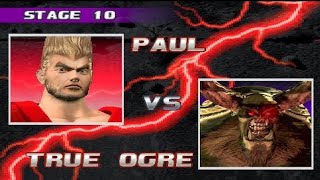 TEKKEN 3 FULL FIGHT PAUL VS TRUE OGRE  ARCADE [upl. by Nillok142]