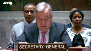 Guterres quotIl Medio Oriente e sullorlo del baratroquot [upl. by Llertram598]