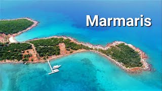 Marmaris drone Adakoy Akyaka Cleopatra Island [upl. by Joey507]