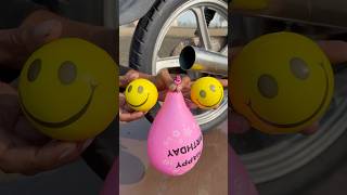 Bullet Silencer vs big balloon 😁😁 fun short automobile ytshots [upl. by Nerrot]