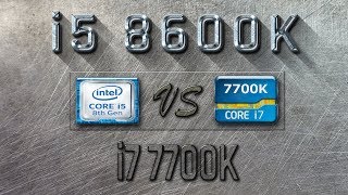 i5 8600K vs i7 7700K Benchmarks  Gaming Tests Review amp Comparison [upl. by Frederique]