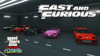 GTA Online  All Fast amp Furious Cars Added With Los Santos Tuners DLC Showcase amp Comparison [upl. by Iow]