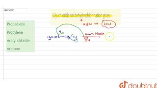Allyl chloride on dehydrochlorination gives  12  HALOALKANES amp HALOARENES  CHEMISTRY  VMC [upl. by Aramanta]