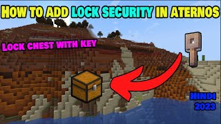 How To Add LockSecurity Plugin In Aternos  Lock Chests With Key  Mentcrafter [upl. by Cyrilla]