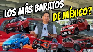 10 AUTOS MÁS BARATOS DE MÉXICO ¿VALEN LA PENA  TOP [upl. by Martel]