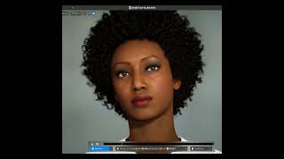 MetaHuman Creator Pretty Black Woman 3D realistic character Short Version 3dcharacter metahumans [upl. by Emlin216]