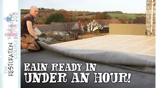 How To Fit An Epdm Roofing Rubber Membrane [upl. by Smiga]