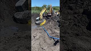 Excavator Big problem excavator buldozer jcb heavyequipment caterpillar [upl. by Yoccm]