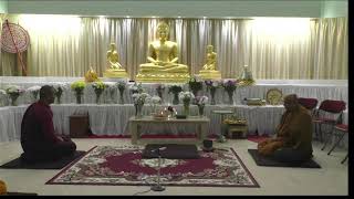 Evening Buddha Puja and Chanting Paritta  Ratana Sutta [upl. by Arahc]