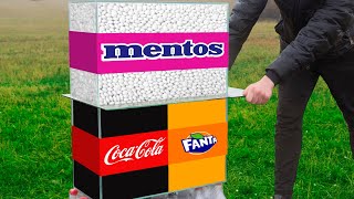 Experiment Coca Cola VS Mentos amp Fanta VS Mentos [upl. by Gellman]