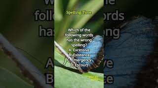 Spelling Time 460 spelling englishlearning englishvocabulary questions quiz [upl. by Anifesoj800]