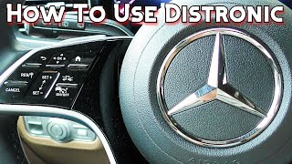 How To Use MercedesBenz Distronic Adaptive Cruise Control [upl. by Nnaeitak]