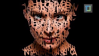 Text Portrait in Photoshop Cs6  Photo Effects Tutorial [upl. by Nanaj]