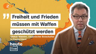 Soldaten gesucht Wie Kiew Ukrainer im Ausland rekrutieren will  Botschafter Makeiev im Interview [upl. by Artenek]