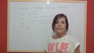 QUIMICA Ejercicio 11 Estructura atómica  Ordenación orbitales atómicos orden creciente de energía [upl. by Felten]