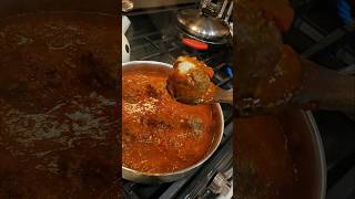 Spaghetti amp Mozzarella Stuffed Meatballs 🍝♨️ viralvideo viralshorts yt spaghetti cheese meat [upl. by Oinigih679]