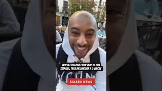 Borja Escalona expulsado de una terraza de un bar de Madrid salseonews borjaescalona viral [upl. by Enellek]