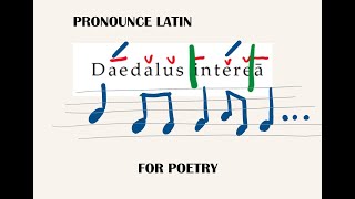 Latin pronunciation tips to make poetry scansion easy  Introduction to dactylic hexameter [upl. by Elianora]