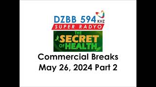 The Secret of Health Commercial Breaks May 26 2024 Part 2 [upl. by Okoy]