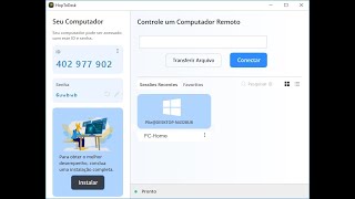 Acesso Remoto  HopToDesk [upl. by Eldora]