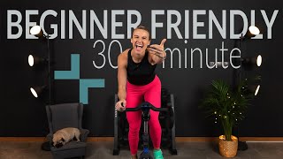 Friendliest Beginner Rhythm Indoor Cycling Class  30 minute [upl. by Brice]