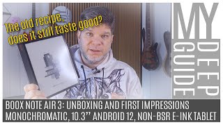 Boox Note Air 3 Unboxing and First Impressions of the 103quot Eink nonBSR Android 12 Tablet [upl. by Siletotsira162]