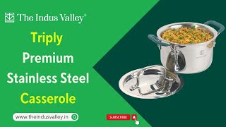 Triply Stainless Steel Stock Pot  Stainless Steel Cookware  Triply Cookware  The Indus Valley [upl. by Myrle]