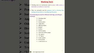 Marking Tools  Hand Tool13 [upl. by Nesnah542]