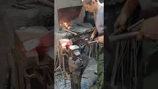 Forged Knife trending handmade swordmaking shortvideo sword makingsword blade knife [upl. by Slavin]