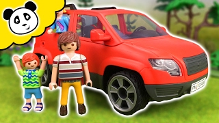 ⭕ PLAYMOBIL FAMILIE  Das Familienauto  Spielzeug auspacken amp spielen  Pandido TV [upl. by Philly]