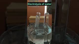 Electrolysis of water electrolysis class10 experimentviral trending practical science ncert [upl. by Ahsahtan]