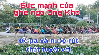 Ghe ngo chùa Ông Kho vượt trên mặt nước với tốc độ cao  Su Bạc YouTube [upl. by Adnorehs]