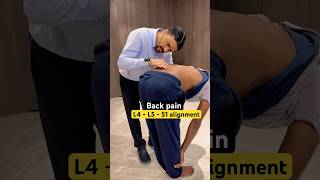 Back pain  sciatica pain  L4  L5  S1 alignment by dr harish grover ytshort feed [upl. by Nedak812]