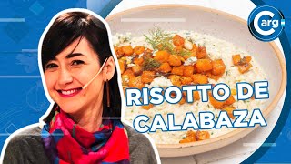 RECETA DE RISOTTO DE CALABAZA Y QUESO AZUL [upl. by Raychel]