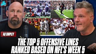 Ranking The Top 5 Offensive Lines From NFLs Week 5 Who Was The Best  In The Trenches [upl. by Ringler945]