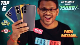 TOP 5 Best 5G Phones Under 15000 in Flipkart amp Amazon Sale l Best SmartPhones Under 15000 [upl. by Myrtle]