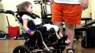 Kenzie in a Kids Rock wheelchair [upl. by Ahselaf]