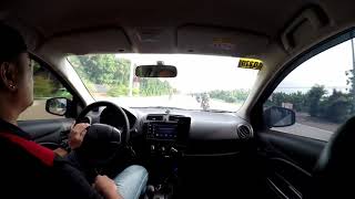 Mitsubishi Mirage Hatchback Head Rest POV GoPro Test [upl. by Etteniuqna]