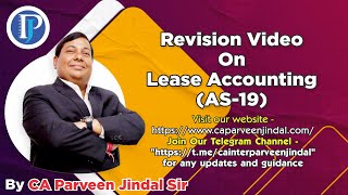 Revision Video On Lease Accounting AS 19 [upl. by Obola]