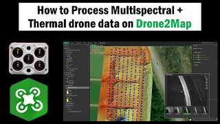 Process Multispectral amp Thermal Drone Altum Imagery on Drone2Map  with ground control points [upl. by Gall934]