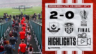 Drogheda United 20 Derry City  Sports Direct FAI Cup Final Highlights  10112024 [upl. by Lipkin299]