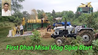 ट्रैक्टर सिजन स्टार्ट 2024 Dhan🌾Misai Start Ho Gaya Full Tractor Vlog Video nishuchhotabhai123n [upl. by Jahdai]