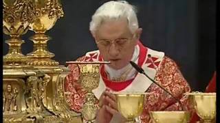 Pater Noster cantato da Benedetto XVI [upl. by Mezoff520]