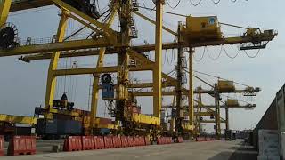 Chittagong Port Container loading amp unloading System [upl. by Adekan]