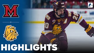 Miami vs Minnesota Duluth  NCAA College Hockey  Highlights  November 15 2024 [upl. by Chloras]