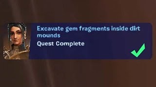 Excavate Gem Fragments Inside Dirt Mounds 8  Fortnite Shanta Quests [upl. by Enelegna]