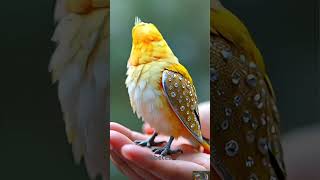 Beautiful yellow bird nature wildlife beautifulanimals birdsounds ai shorts birdslover ai [upl. by Haem]