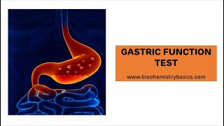 Gastric Function Test  Gastric Function Test Biochemistry [upl. by Kirschner]