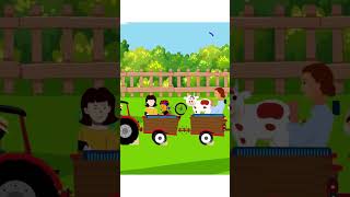 the Farmer in the Dell Nursery Rhyme Kids SongsBaBylov SonG shorts shorts video cat rat cheese [upl. by Mossberg]