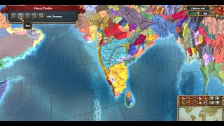 Vijayanagar into Bharat timpelapse commentary  EU4 [upl. by Autry974]